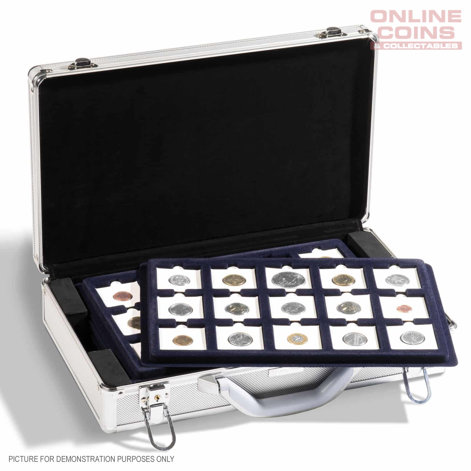 Lighthouse Aluminum Coin Case CARGO L6 With 6 Coin Trays for Quadrums and 2x2s